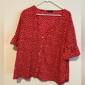 Shein floral top. Plus size